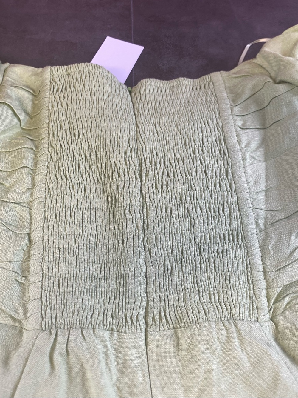Astr Light Green Puff Sleeve Fit &‎ flare Lined Mini Dress size 4-NWT - Picture 11 of 12